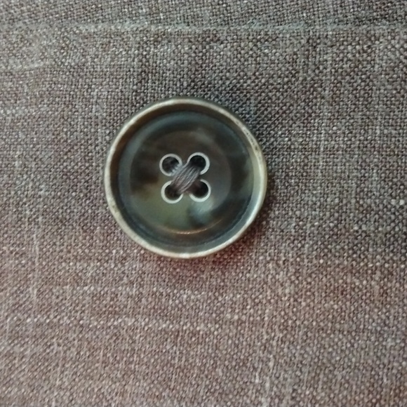 Like New J Hilburn Custom Made Light Brown Wool/Silk/Linen Summer Jacket 42R* - Picture 6 of 16